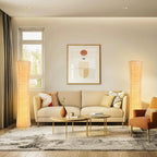 Minimalist Paper Floor Lamp With Remote Dimming