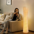 Minimalist Paper Floor Lamp With Remote Dimming