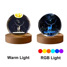Solar Crystal Ball Night Light – Cosmos Desk Ornament
