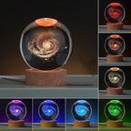 Solar Crystal Ball Night Light – Cosmos Desk Ornament