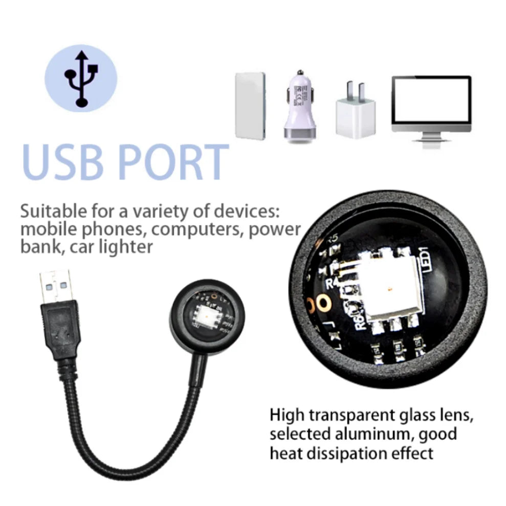 LED Sunset Projection Lamp Night Light for Room Decor