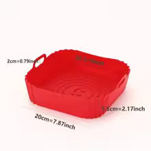 Reusable Silicone Air Fryer Pan Liner Baking Basket