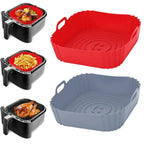 Reusable Silicone Air Fryer Pan Liner Baking Basket