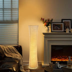 Minimalist Paper Floor Lamp With Remote Dimming