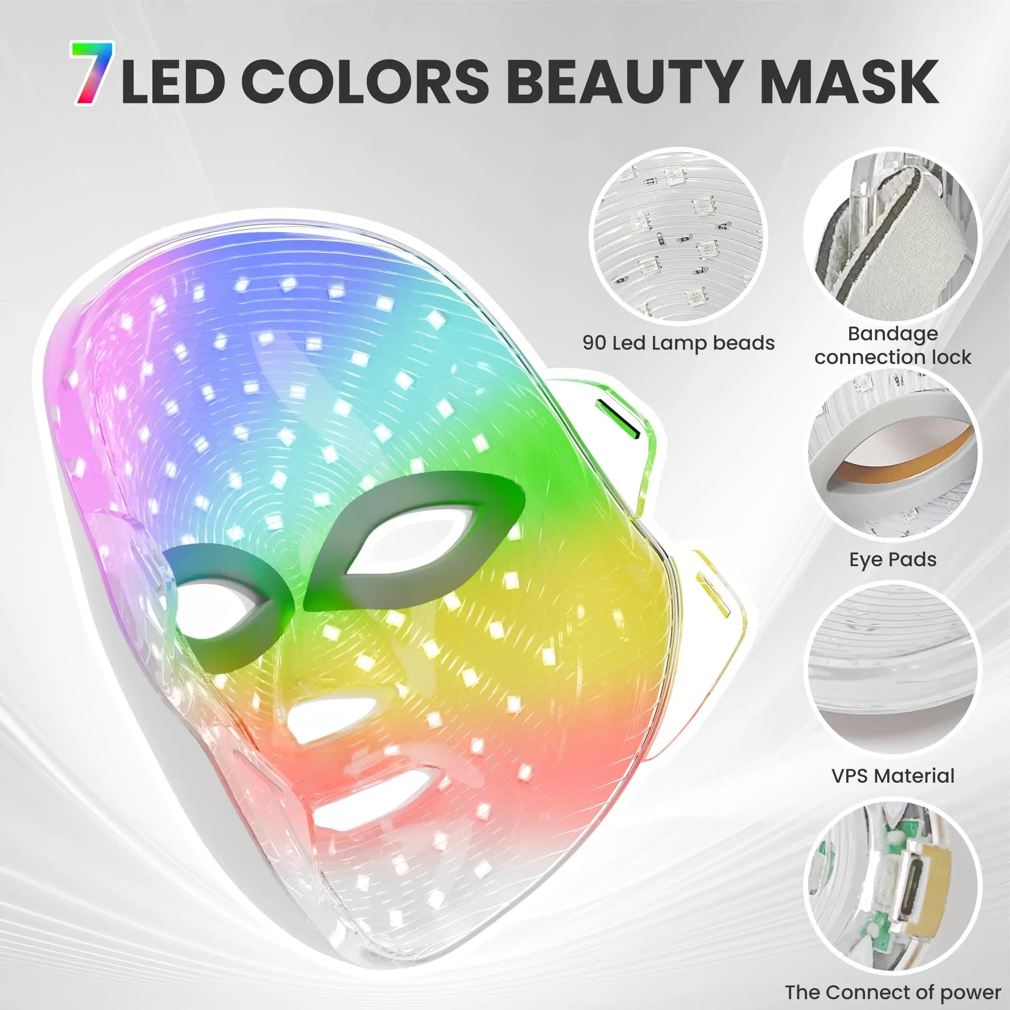 LED Light Therapy Facial Mask – 7 Colors Skin Rejuvenation
