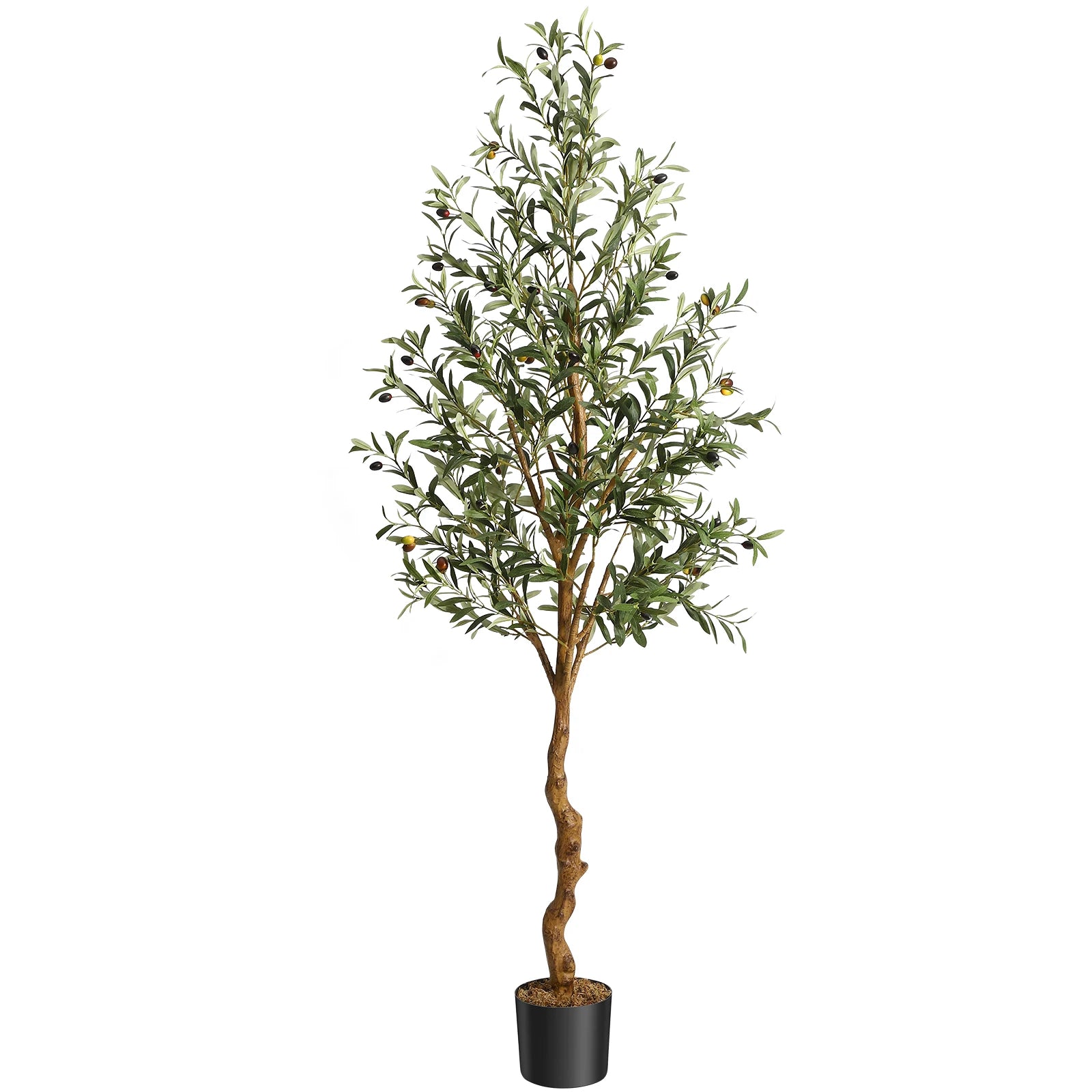 Artificial Olive Tree With Wood Trunk for Home & Office Decor