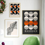 Bauhaus Geometric Abstract Canvas Wall Art Print