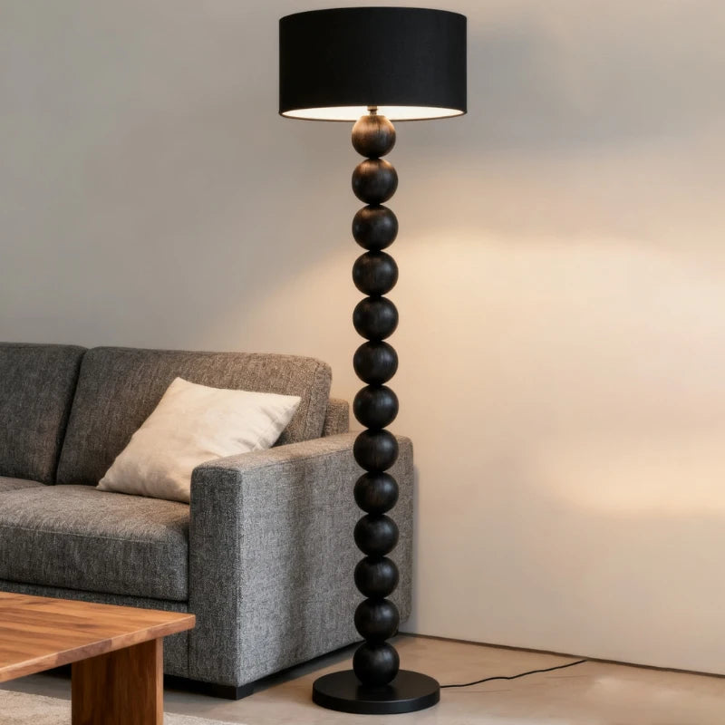 Nordic Art Deco Fabric Floor Lamp for Living Room