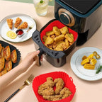 Reusable Silicone Air Fryer Pan Liner Baking Basket