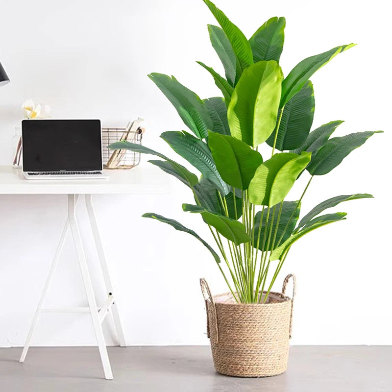 Artificial Tropical Palm Tree – Real-Touch Desktop Decor