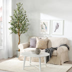 Artificial Olive Tree With Wood Trunk for Home & Office Decor