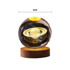 Solar Crystal Ball Night Light – Cosmos Desk Ornament