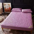 Super Waterproof Quilted Mattress Cover Air-Permeable Bed Protector Pad Cover Queen Mattress Topper Not Including Pillowcase
